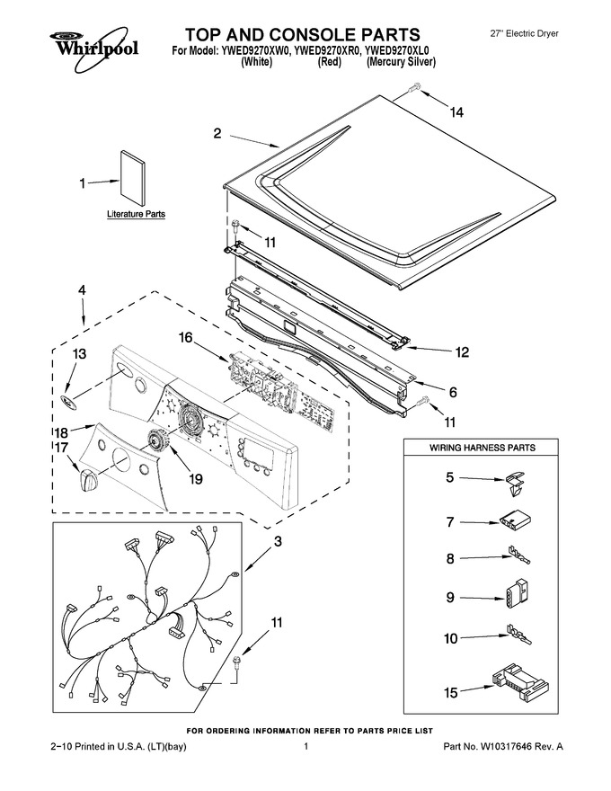 Diagram for YWED9270XL0