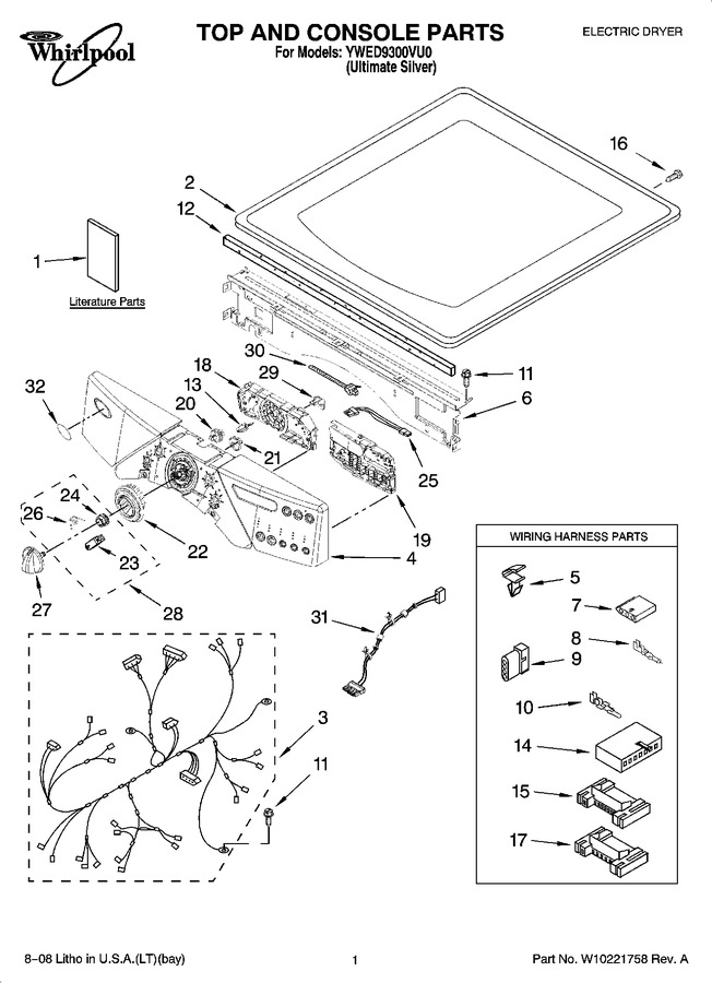 Diagram for YWED9300VU0