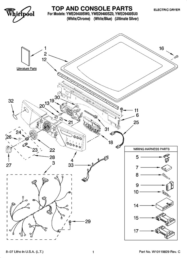 Diagram for YWED9400SU0