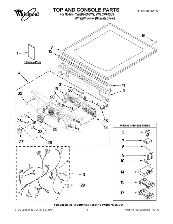 Diagram for YWED9400SU2