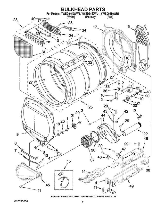 Diagram for YWED9450WR1