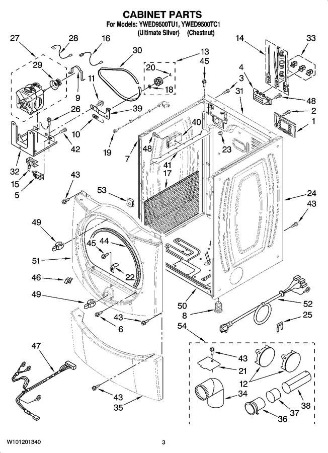 Diagram for YWED9500TC1