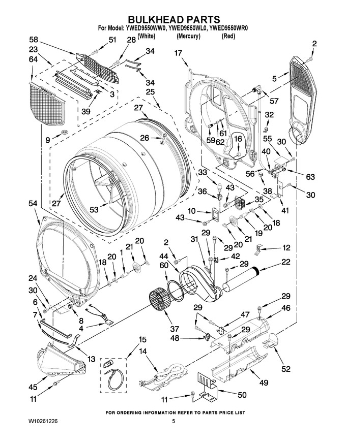 Diagram for YWED9550WR0