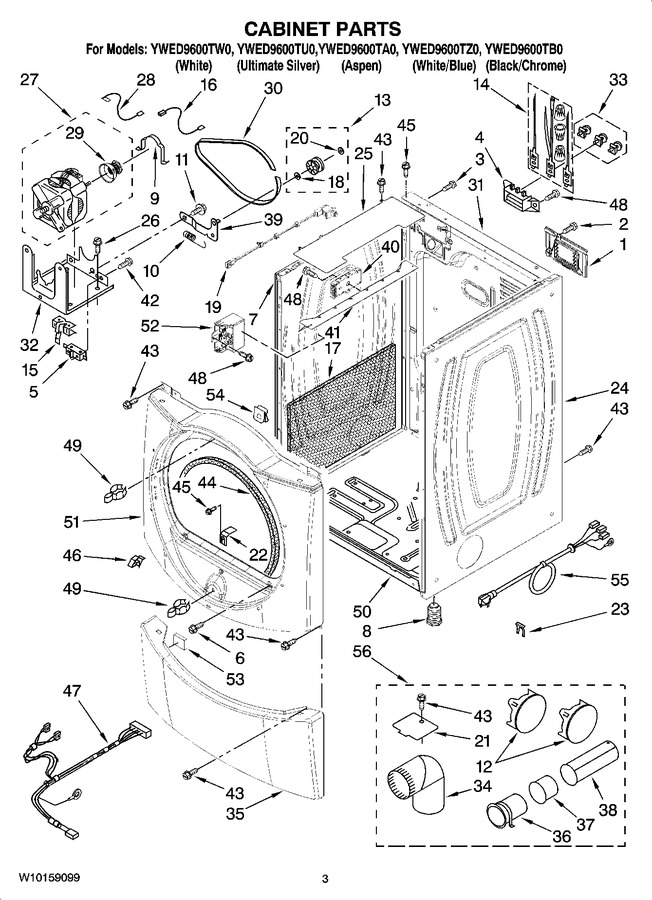 Diagram for YWED9600TW0