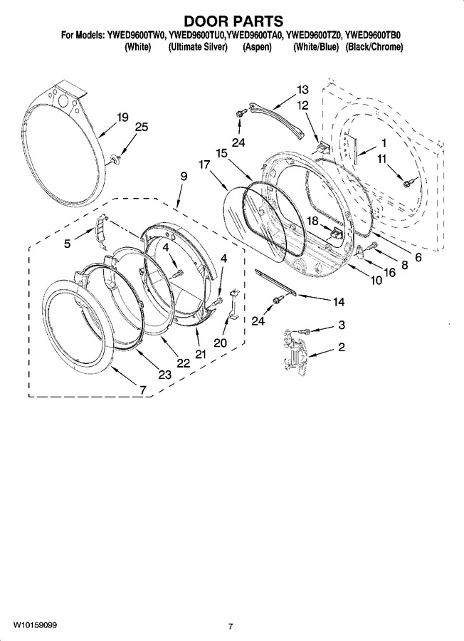 Diagram for YWED9600TW0