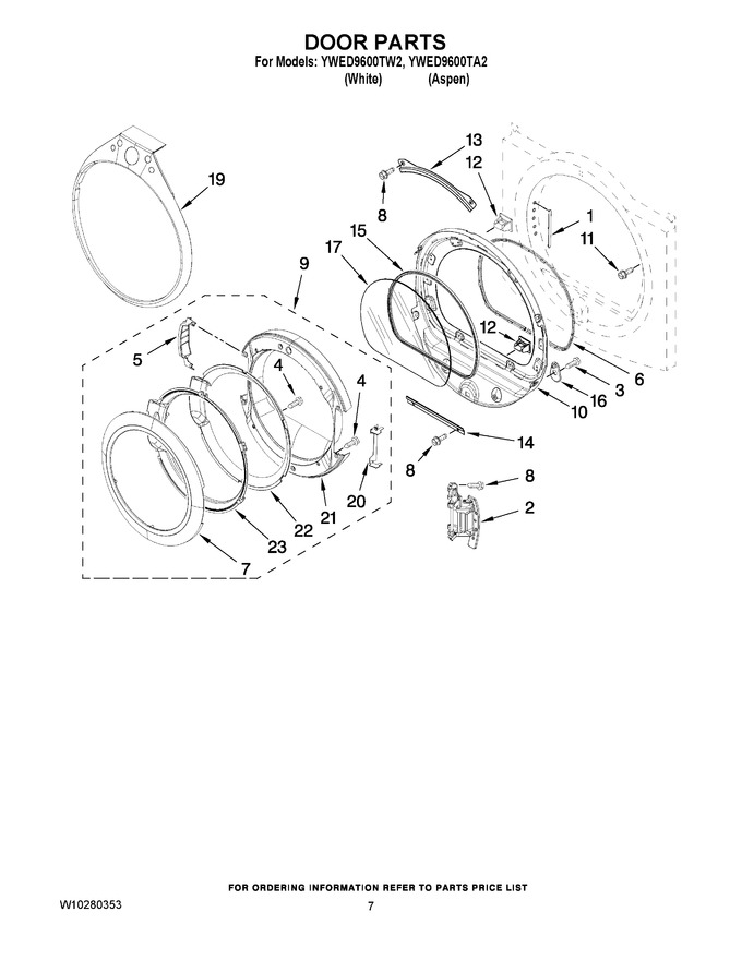 Diagram for YWED9600TA2