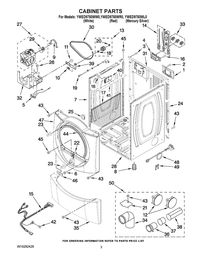 Diagram for YWED9750WW0