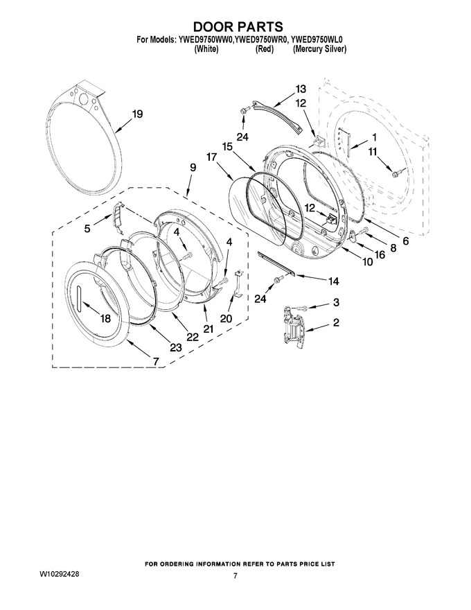 Diagram for YWED9750WW0