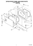 Diagram for 02 - Dryer Front Panel And Door Parts