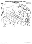 Diagram for 01 - Washer/dryer Control Panel Parts