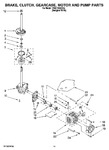 Diagram for 08 - Brake, Clutch, Gearcase, Motor And Pump Parts