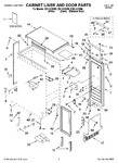 Diagram for 01 - Cabinet Liner And Door Parts