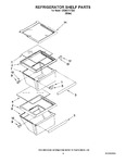 Diagram for 03 - Refrigerator Shelf Parts