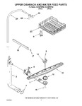 Diagram for 05 - Upper Dishrack And Water Feed Parts