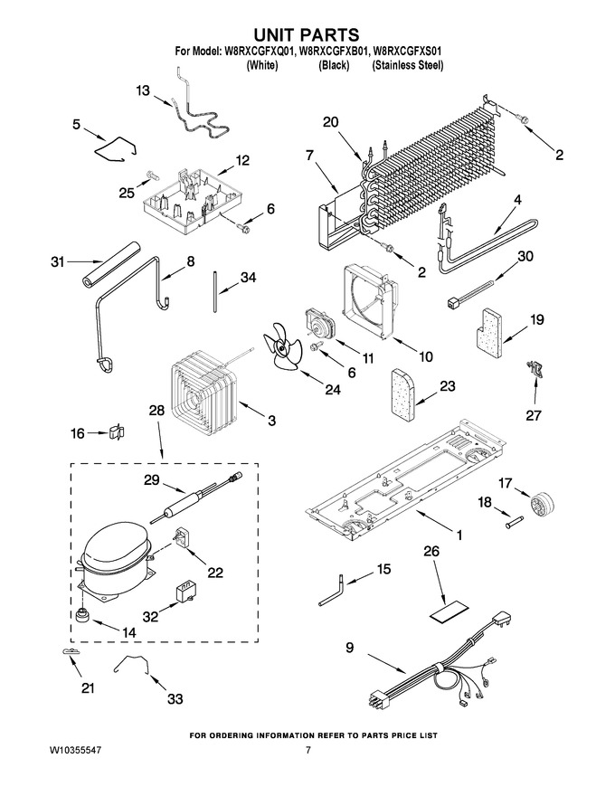 Diagram for W8RXCGFXQ01