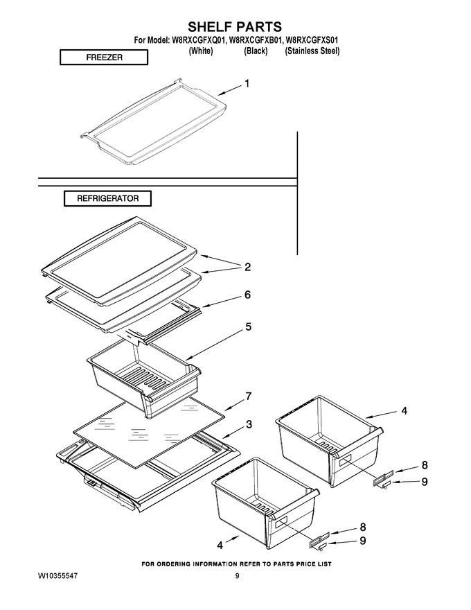 Diagram for W8RXCGFXB01