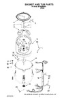 Diagram for 03 - Basket And Tub Parts