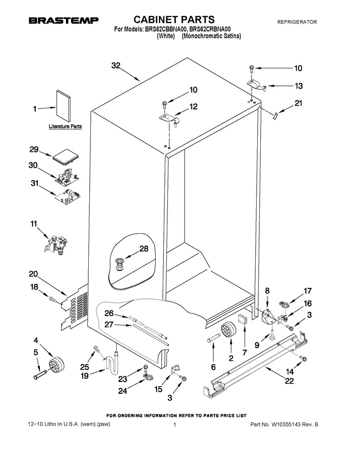 Diagram for BRS62CRBNA00