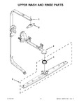 Diagram for 07 - Upper Wash And Rinse Parts