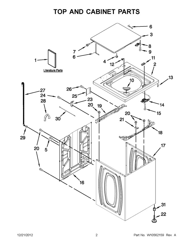 Diagram for 7MWTW1501AW2