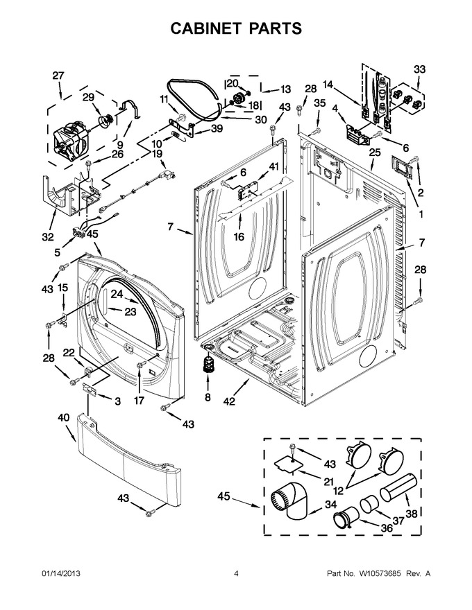 Diagram for WED9151YW1