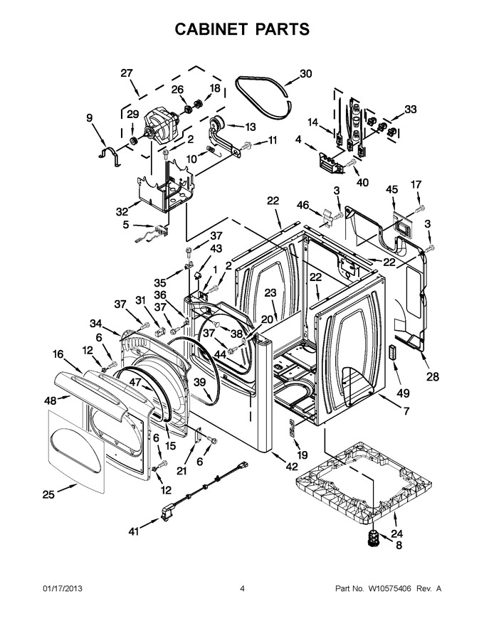 Diagram for WED8800YW2