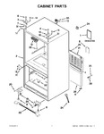 Diagram for 01 - Cabinet Parts