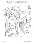 Diagram for 01 - Cabinet, Door And Liner Parts