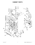 Diagram for 01 - Cabinet Parts