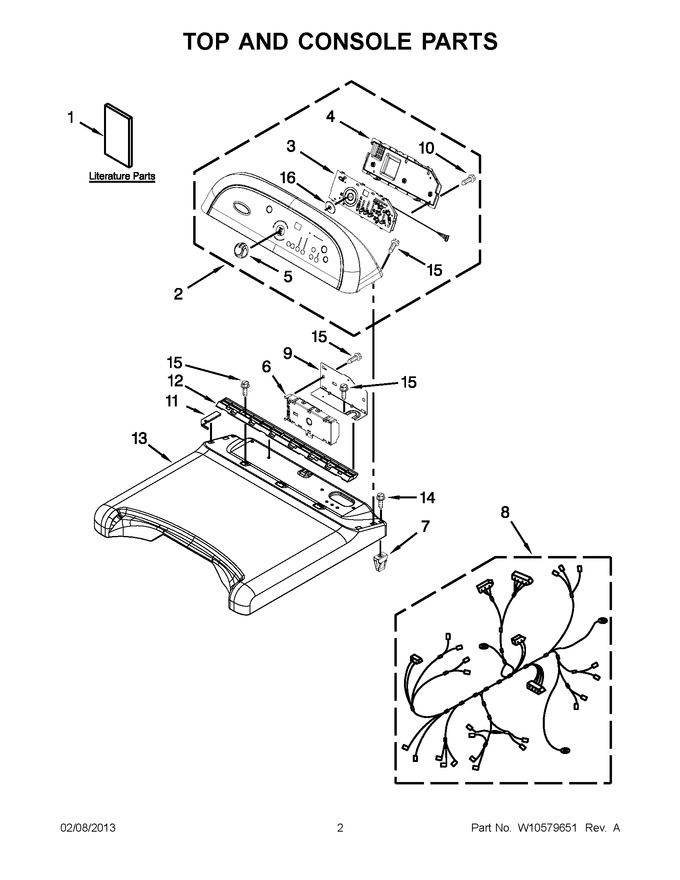 Diagram for WGD8200YW3