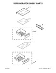 Diagram for 05 - Refrigerator Shelf Parts