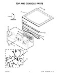 Diagram for 01 - Top And Console Parts