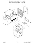 Diagram for 08 - Dispenser Front Parts