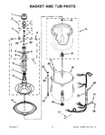 Diagram for 03 - Basket And Tub Parts