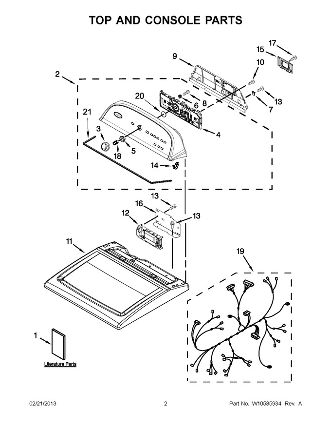 Diagram for 4GWED5500YW2