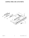 Diagram for 02 - Control Panel And Latch Parts