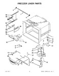 Diagram for 02 - Freezer Liner Parts