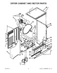 Diagram for 03 - Dryer Cabinet And Motor Parts