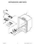 Diagram for 04 - Refrigerator Liner Parts