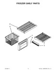 Diagram for 08 - Freezer Shelf Parts