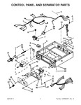 Diagram for 01 - Control Panel And Separator Parts