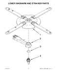 Diagram for 11 - Lower Washarm And Strainer Parts