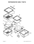 Diagram for 03 - Refrigerator Shelf Parts