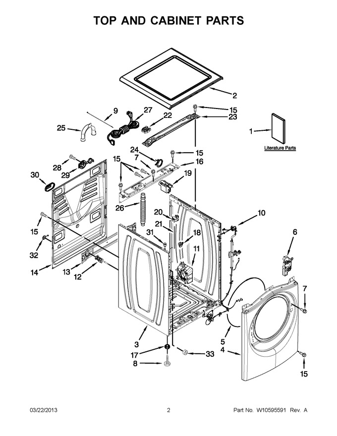 Diagram for WFW8640BW0