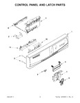 Diagram for 02 - Control Panel And Latch Parts