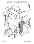 Diagram for 01 - Cabinet, Door And Liner Parts