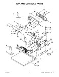 Diagram for 01 - Top And Console Parts