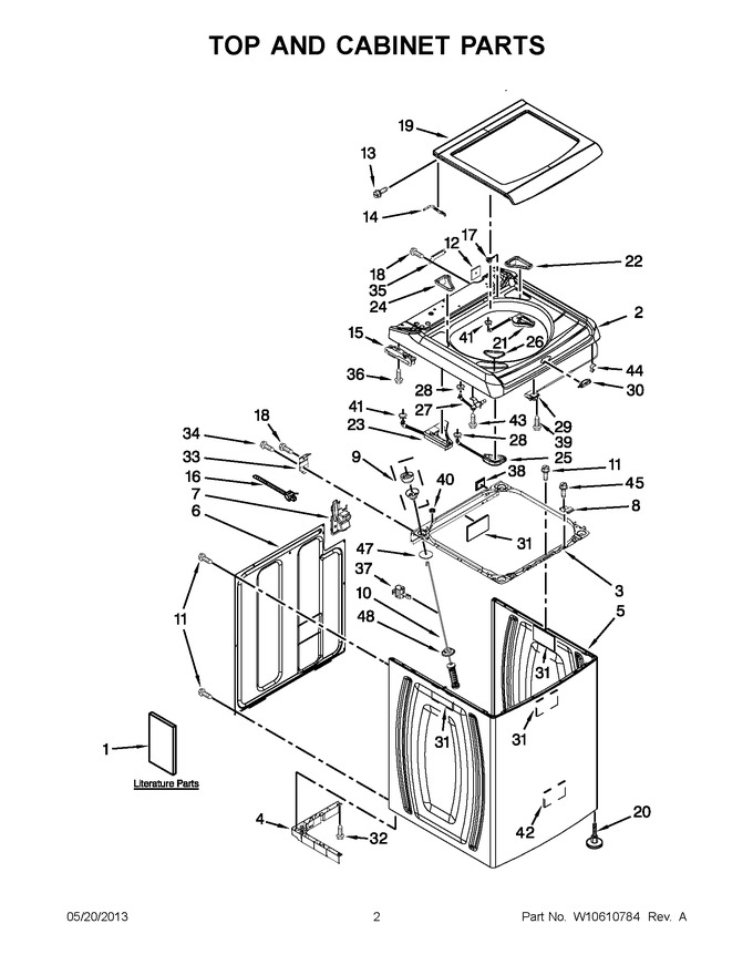 Diagram for WTW8500BW0