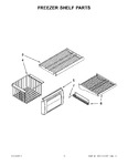 Diagram for 08 - Freezer Shelf Parts