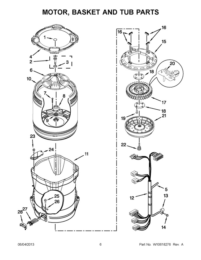 Diagram for WTW8540BW0